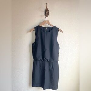 Banana Republic Black Sleeveless Blouson Dress